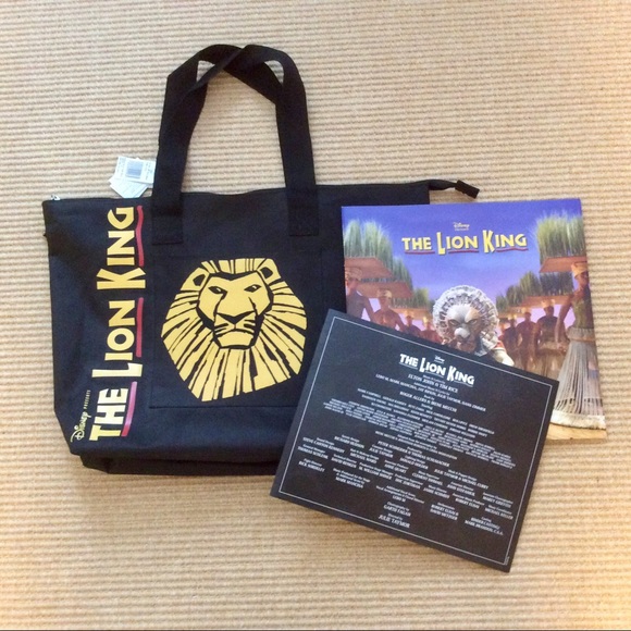 Disney Lion King Tote Bag, Program, & Cast Sheet - Picture 1 of 10